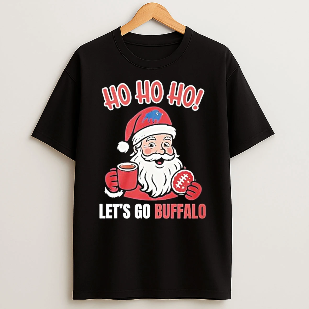 Ho Ho Ho Santa Claus Buffalo Bills Lets Go Christmas Shirts