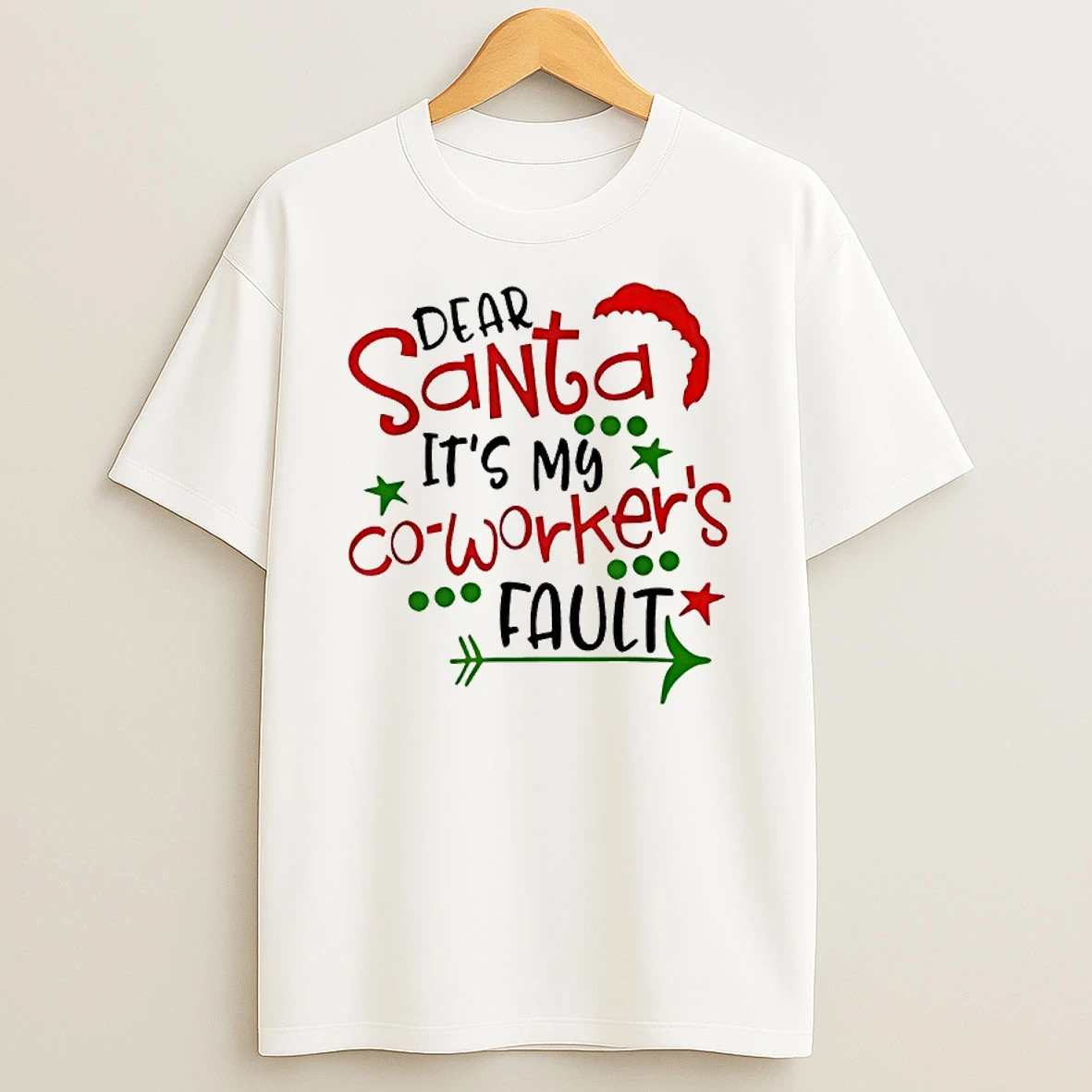 Hodear Santa Its My Coworkers Fault Shirts