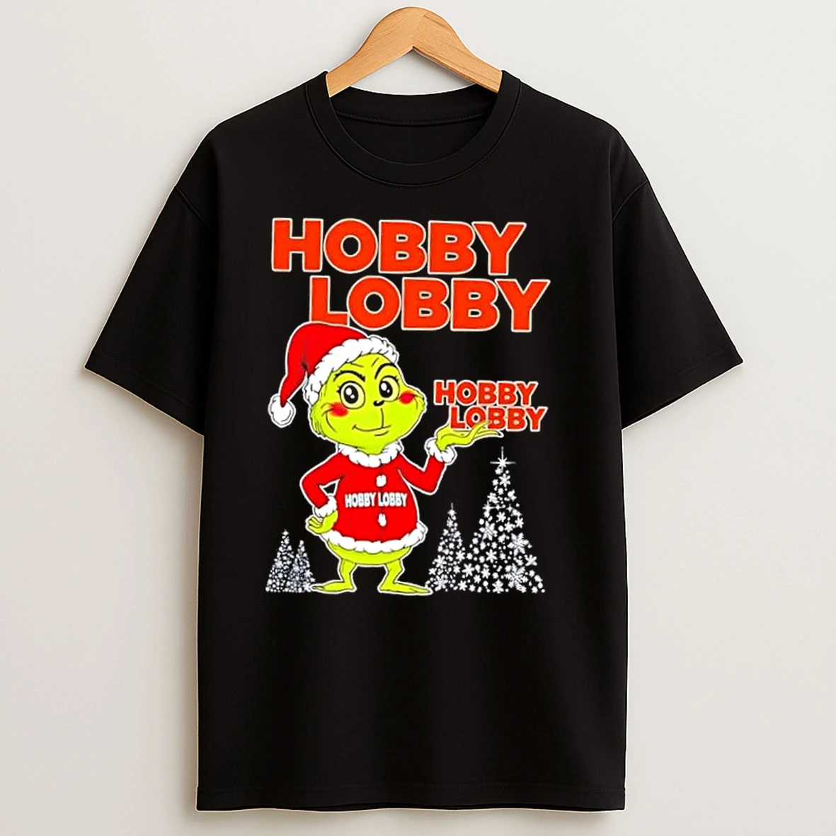 Hobby Lobby And Grinchmas Christmas Tree T Shirts