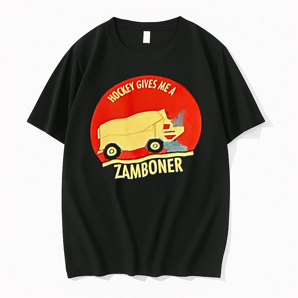 Hockey Gives Me A Zamboner Rhinoceros Graphic Shirts