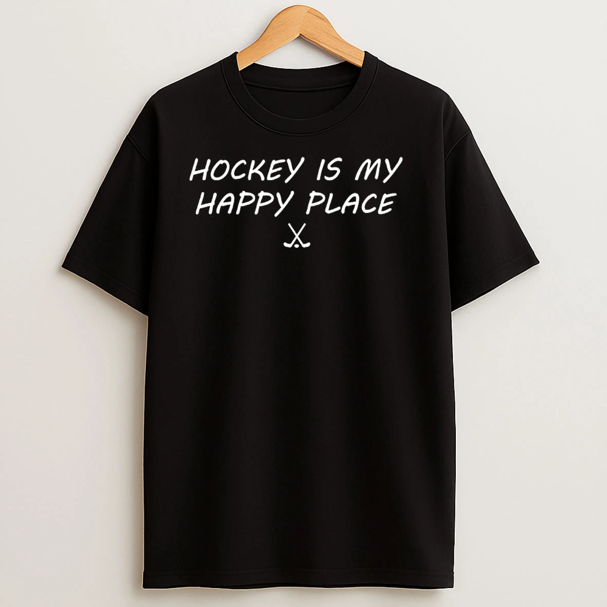 Hockey Is My Happy Place T Shirts