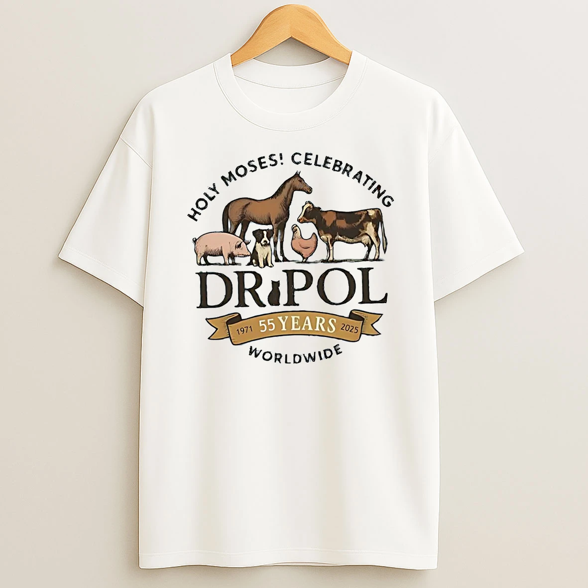 Holy Moses Celebrating De Pol 55 Years Worldwide Shirts