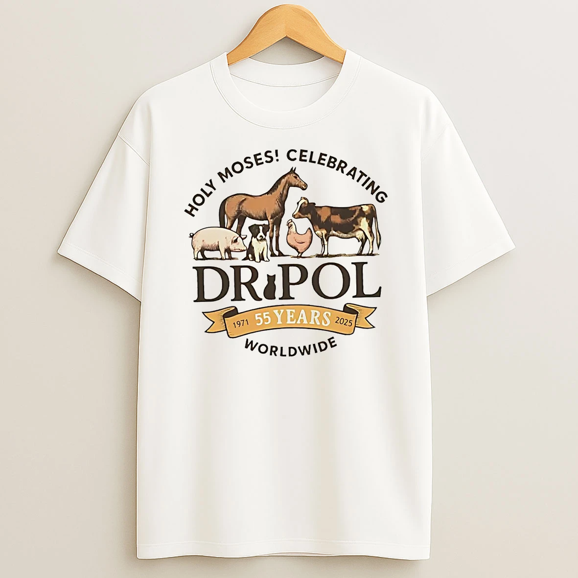 Holy Moses Celebrating Dr Pol 55 Years Worldwide Shirts
