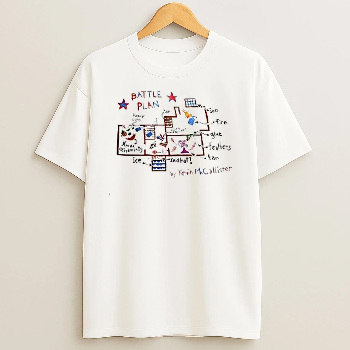 Home Alone Kevin Mccallister Battle Plans T Shirts