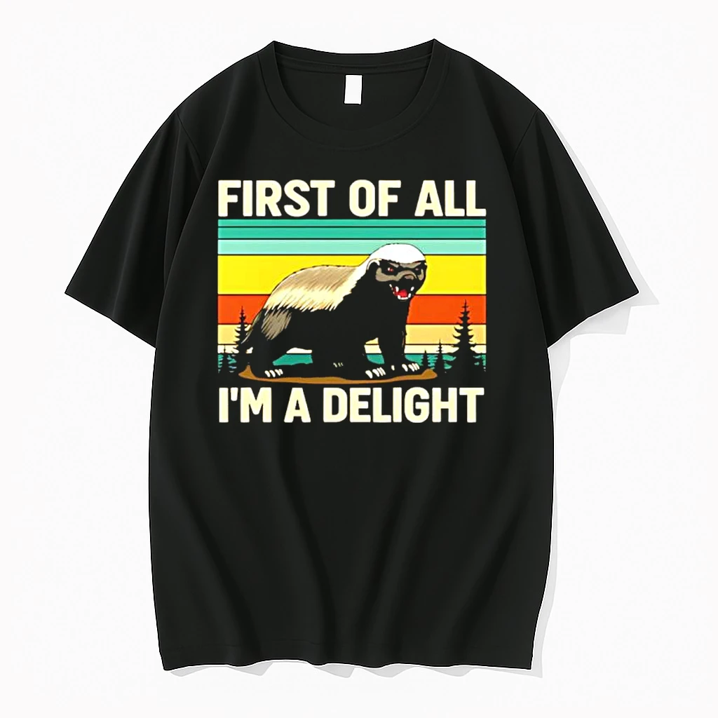 Honey Badger First Of All Im A Delight Vintage Shirts