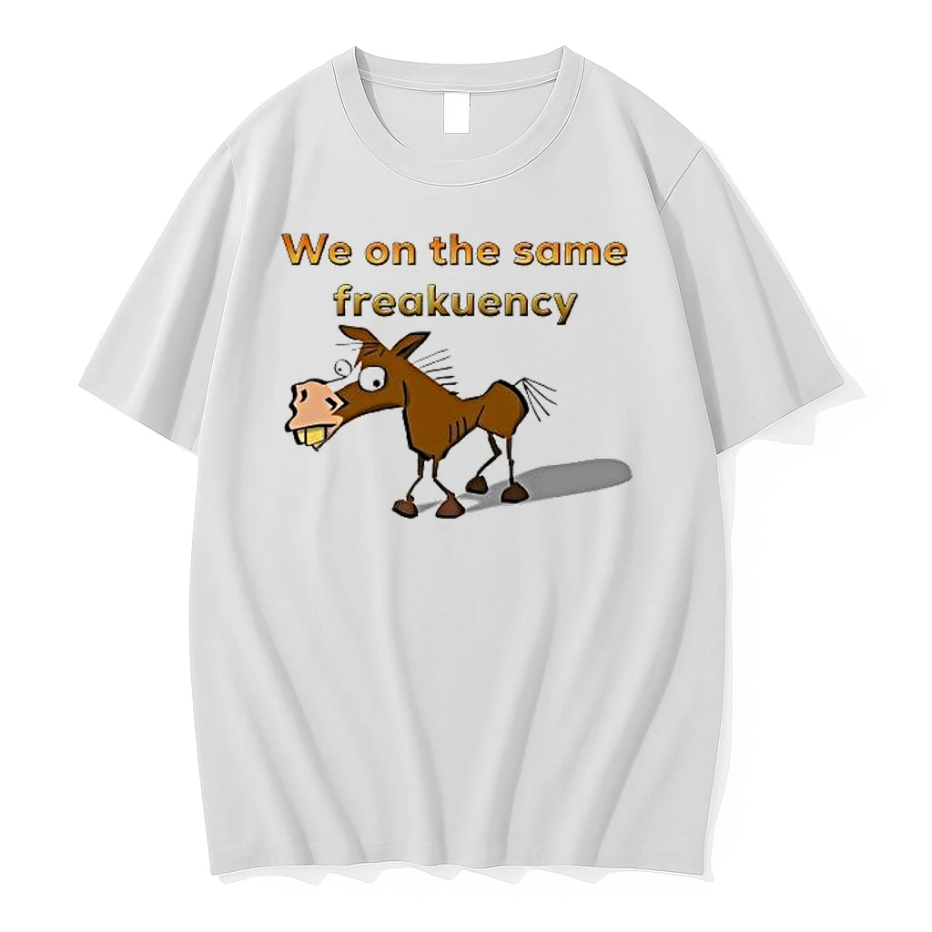 Horse Were On The Same Frequency Meme Shirts