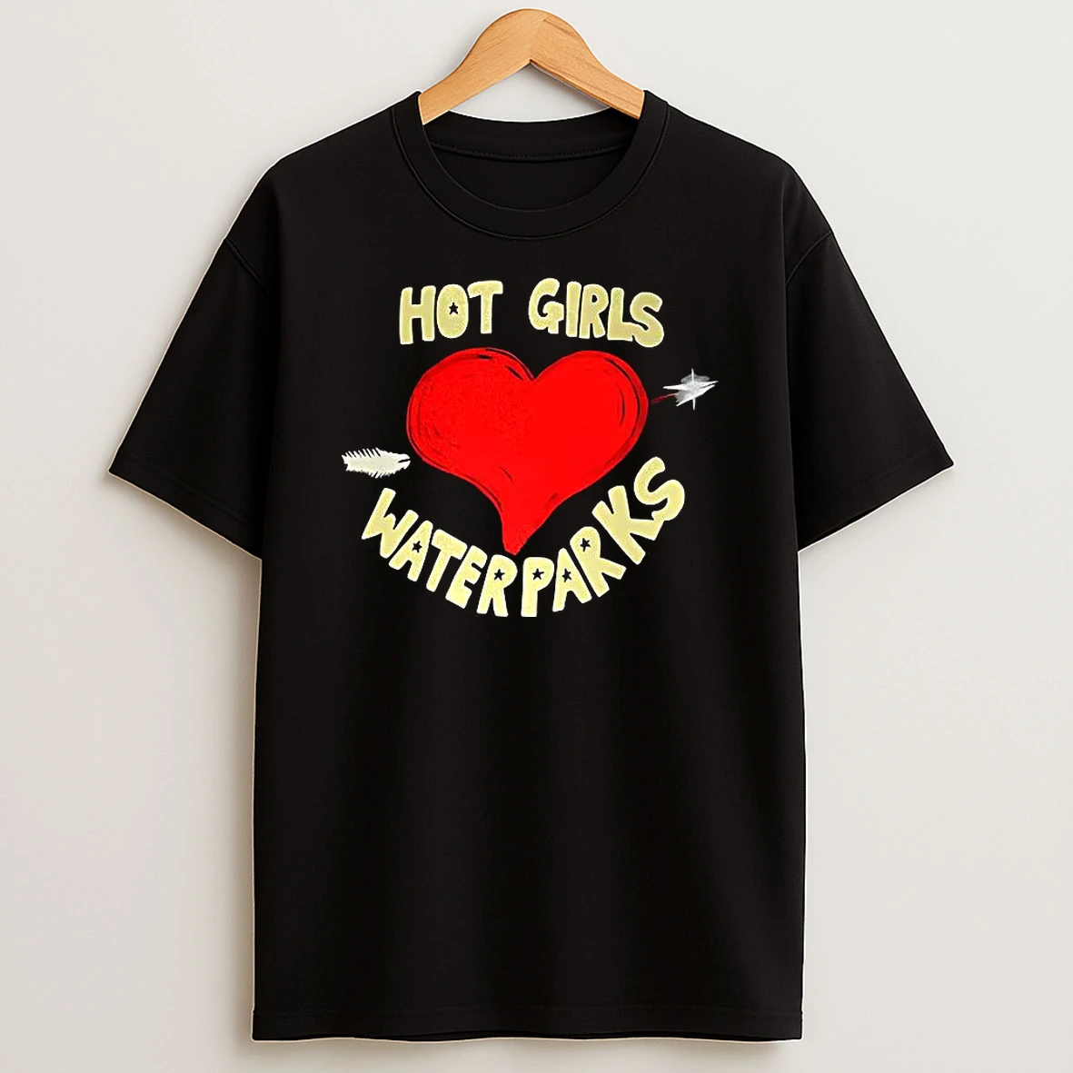 Hot Girls Love Water Parks Heart Arrow Shirts