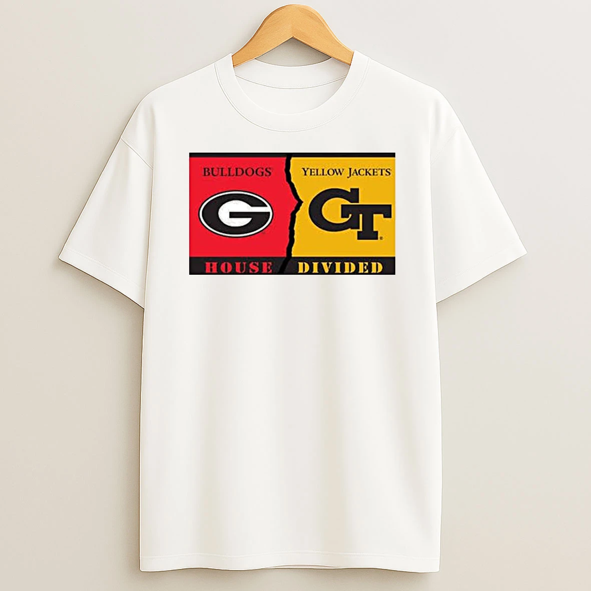 House Divided Georgia Tech Yellow Jackets Vs Georgia Bulldogs Shirts