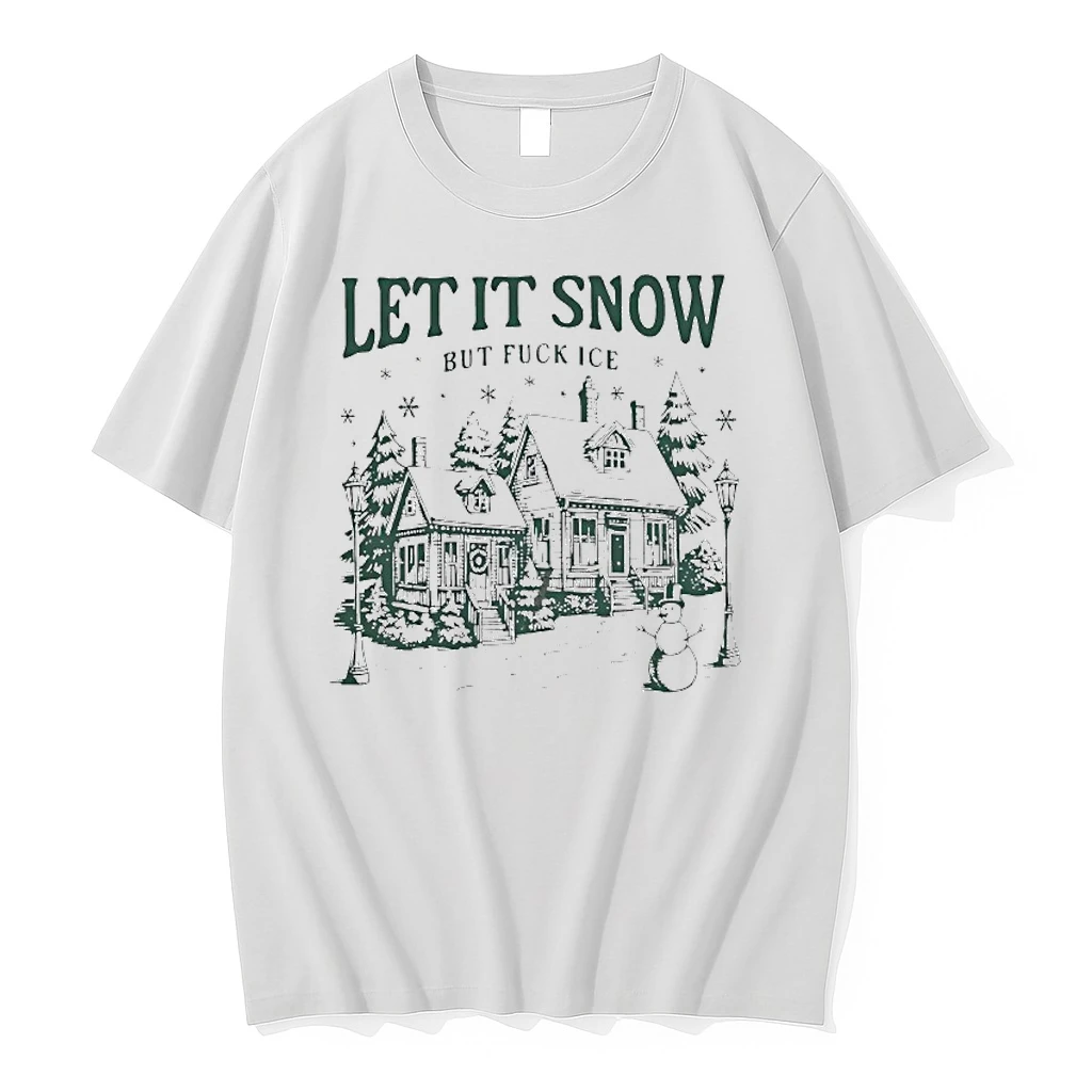 House And Snowman Let It Snow But Fuck Ice Shirts