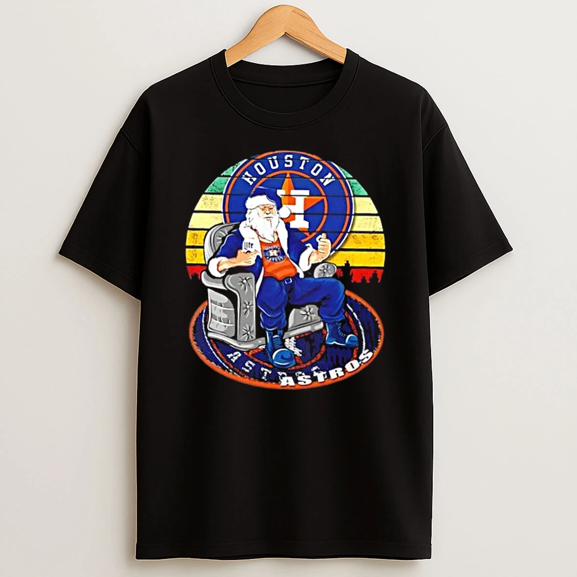 Houston Astros X Santa Claus Christmas Vintage Shirts