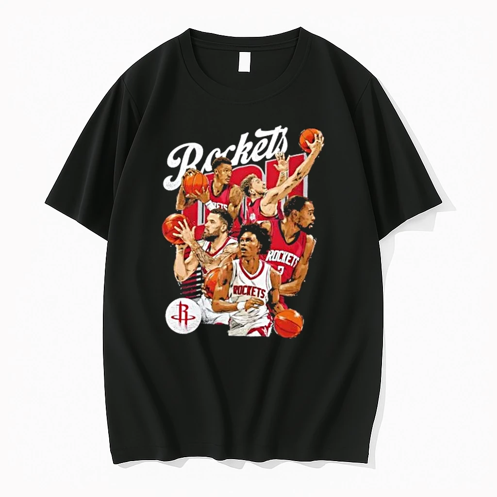 Houston Rockets Starting 5 Basketball Graphic Shirts