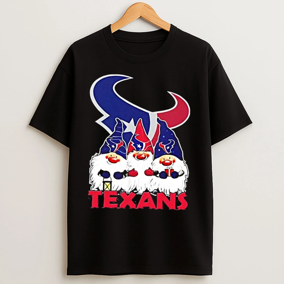 Houston Texans X Gnomes Xmas Christmas T Shirts