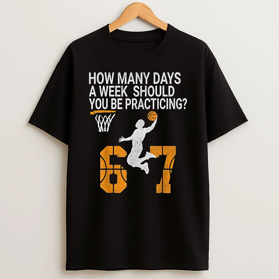 How Many Days 67 Meme Basketball Practicing Humor Shirts