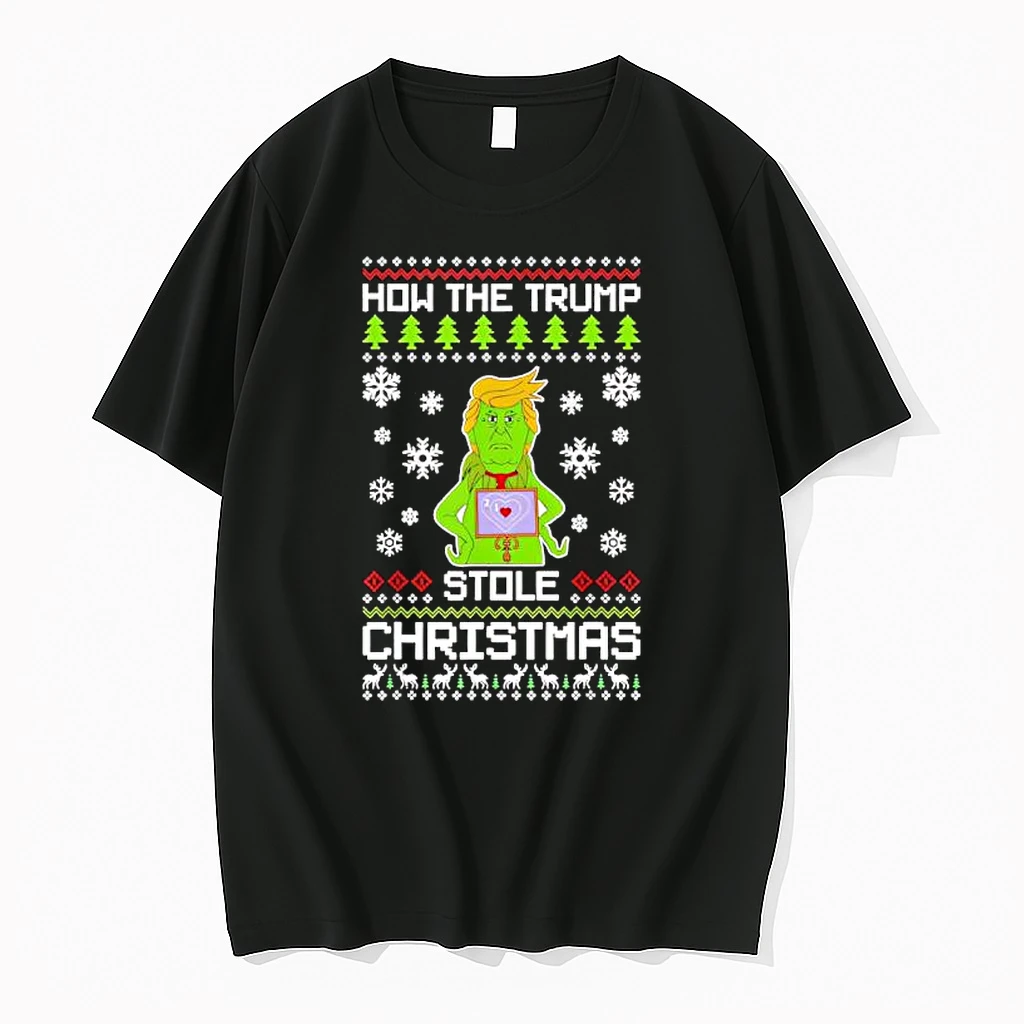 How The Trump Stole Christmas Funny Grinch Ugly Christmas Shirts