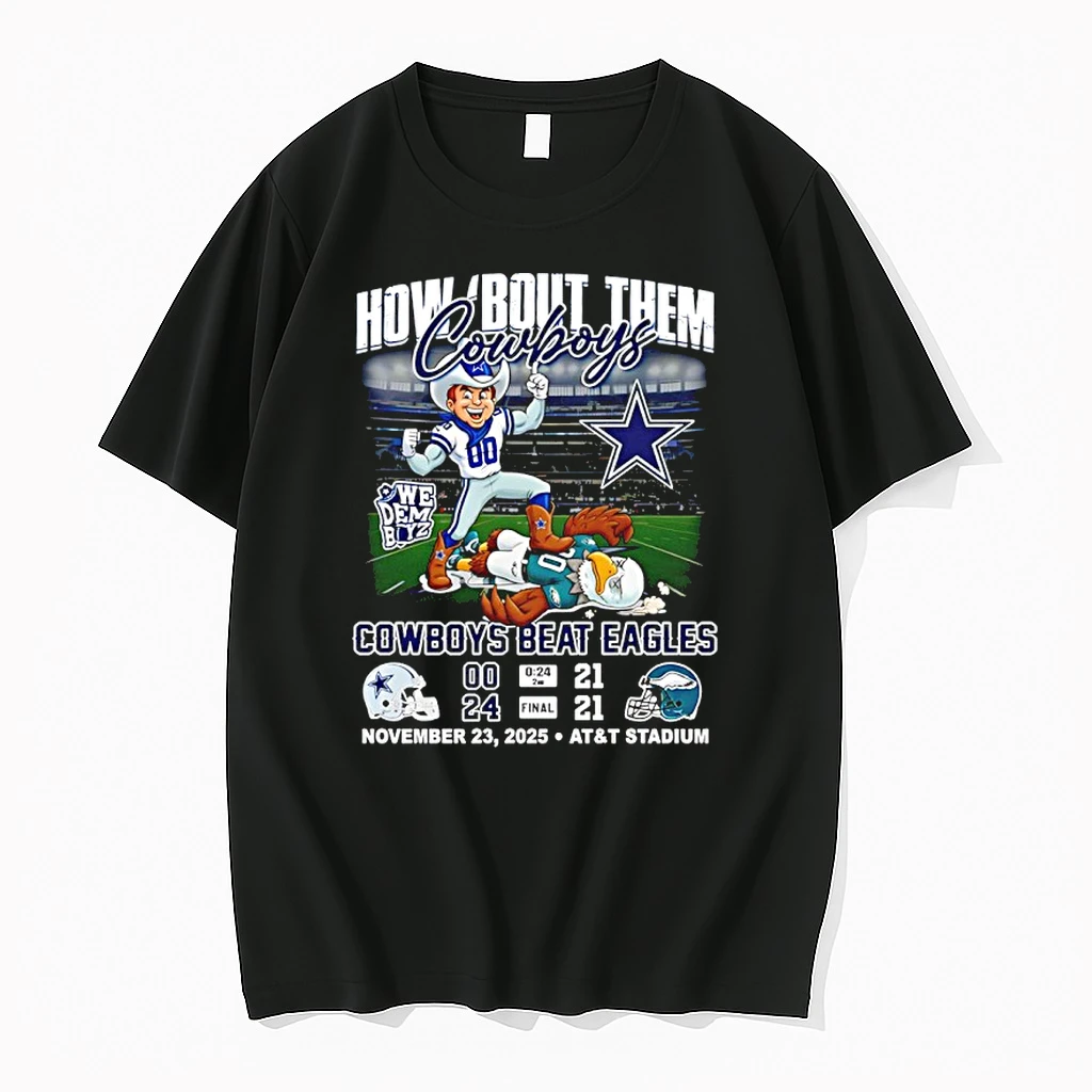 How Bout Them Dallas Cowboys Beat Eagles Mascot 24 21 Score Shirts