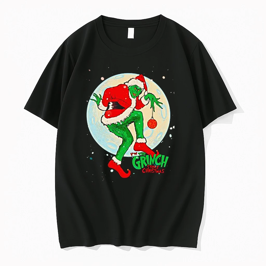 How The Grinch Stole Christmas Depiction Moon Shirts