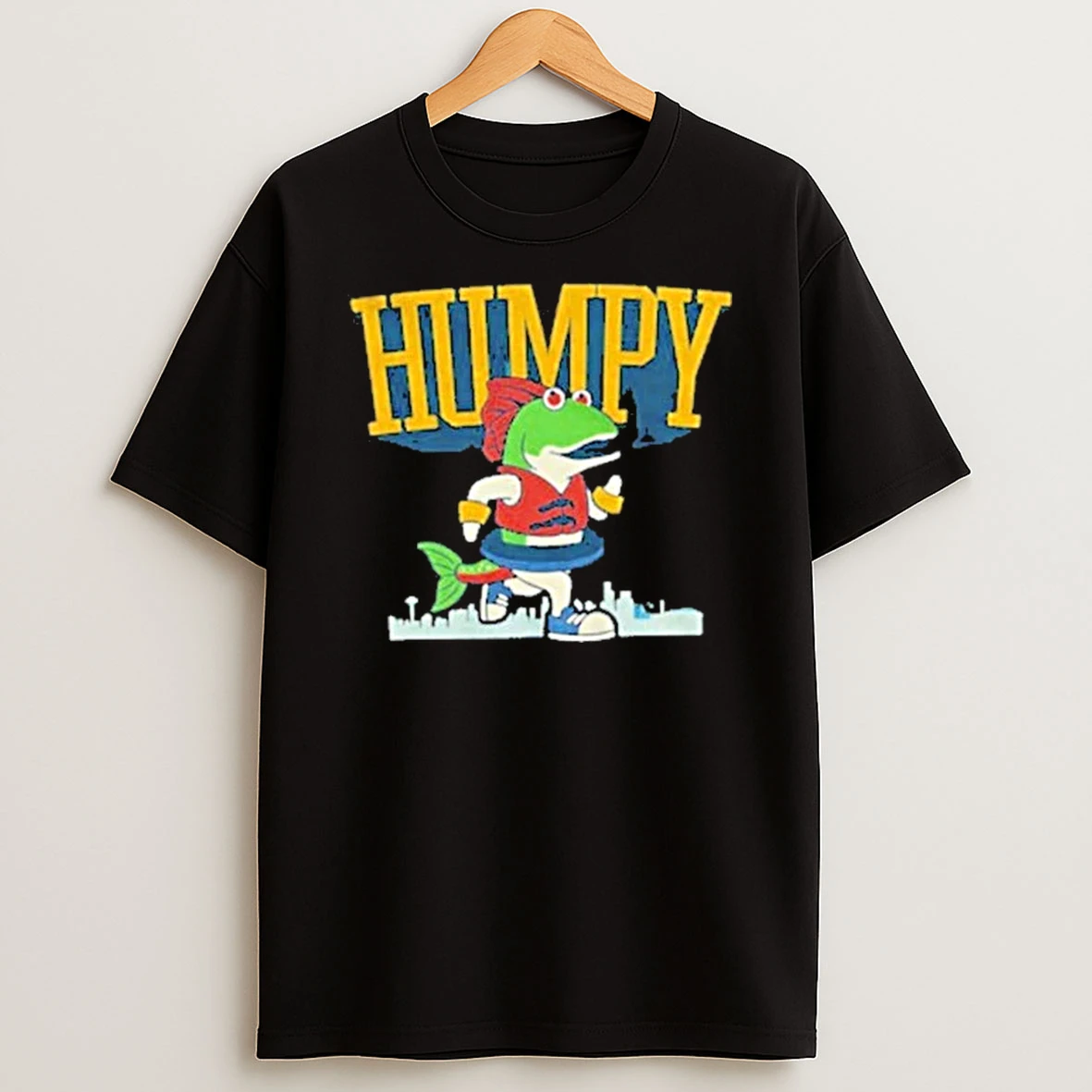 Humpy The Salmon Running Seattle Mariners Mlb Baseball 2025 Shirts