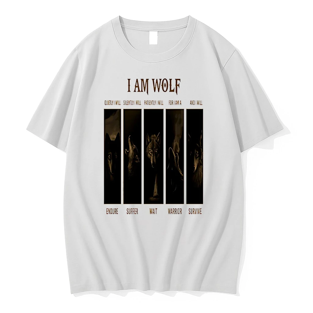 I Am Wolf Quietly I Will Silently I Will Patiently I Will For I Am A And I Will Shirts