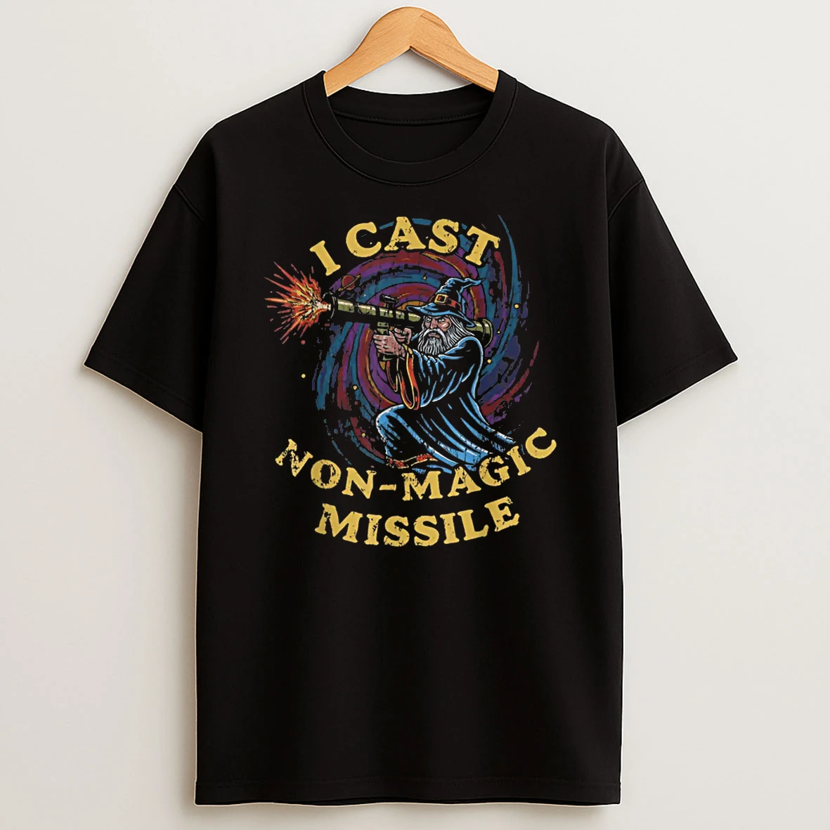 I Cast Non Magic Missile Wizard Parody Meme Shirts