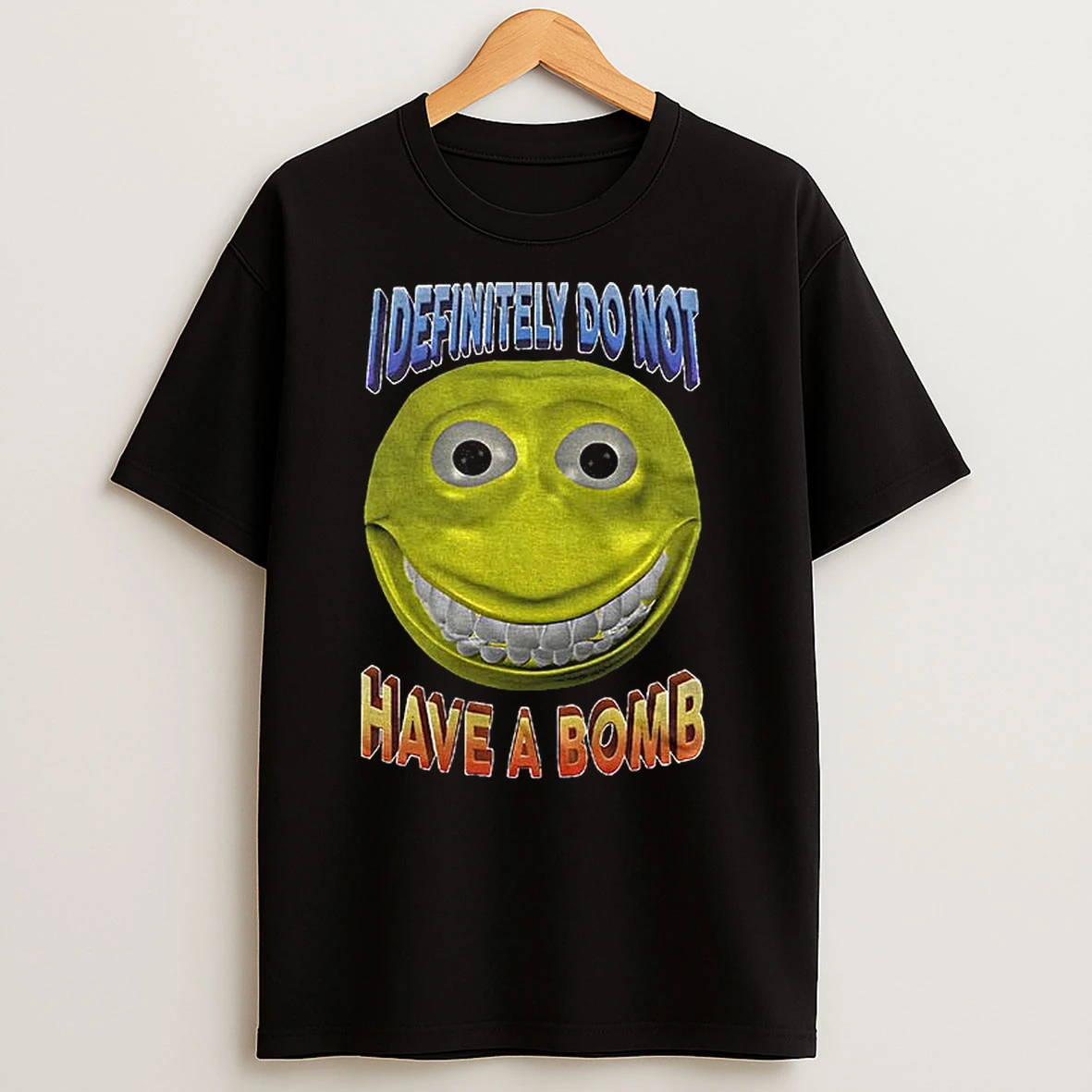 I Definitely Do Not Have A Bomb Funny Meme Brain Rot T Shirts