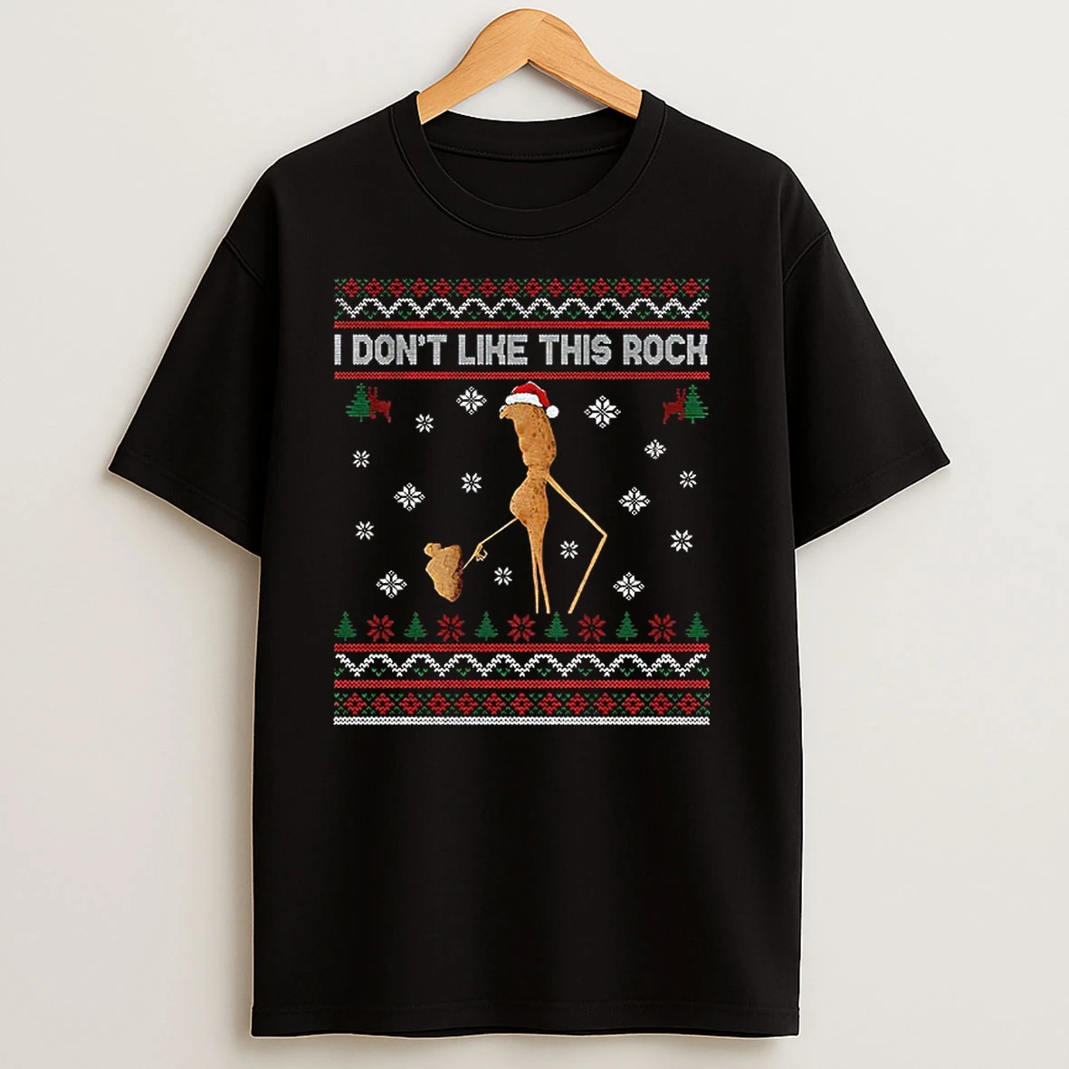 I Dont Like This Rock Ugly Christmas Marcus The Worm T Shirts