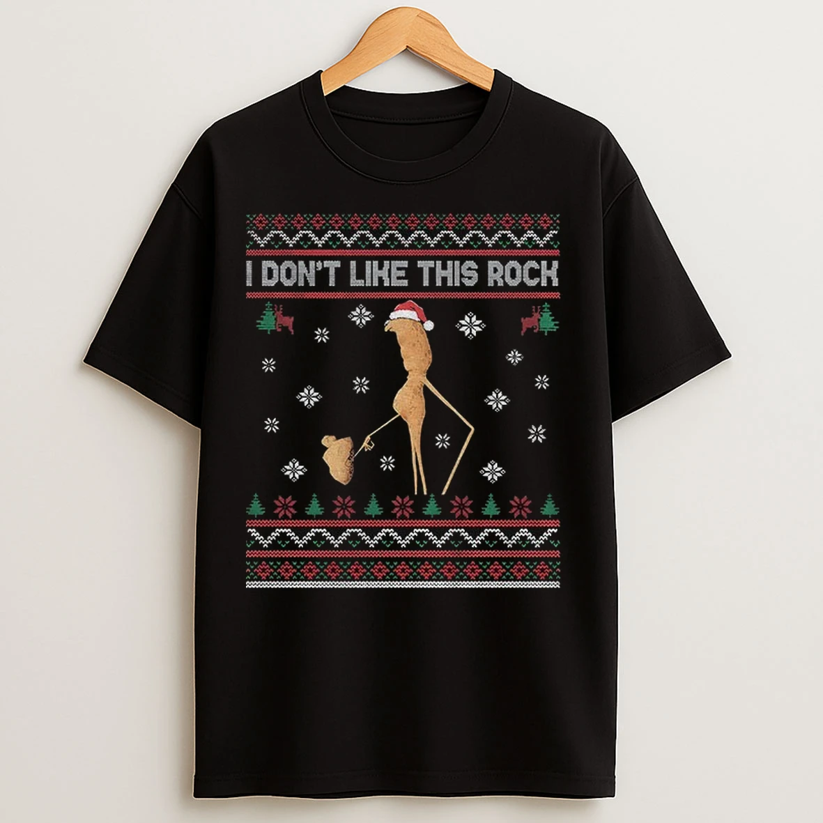 I Dont Like This Rock Ugly Christmas Funny T Shirts