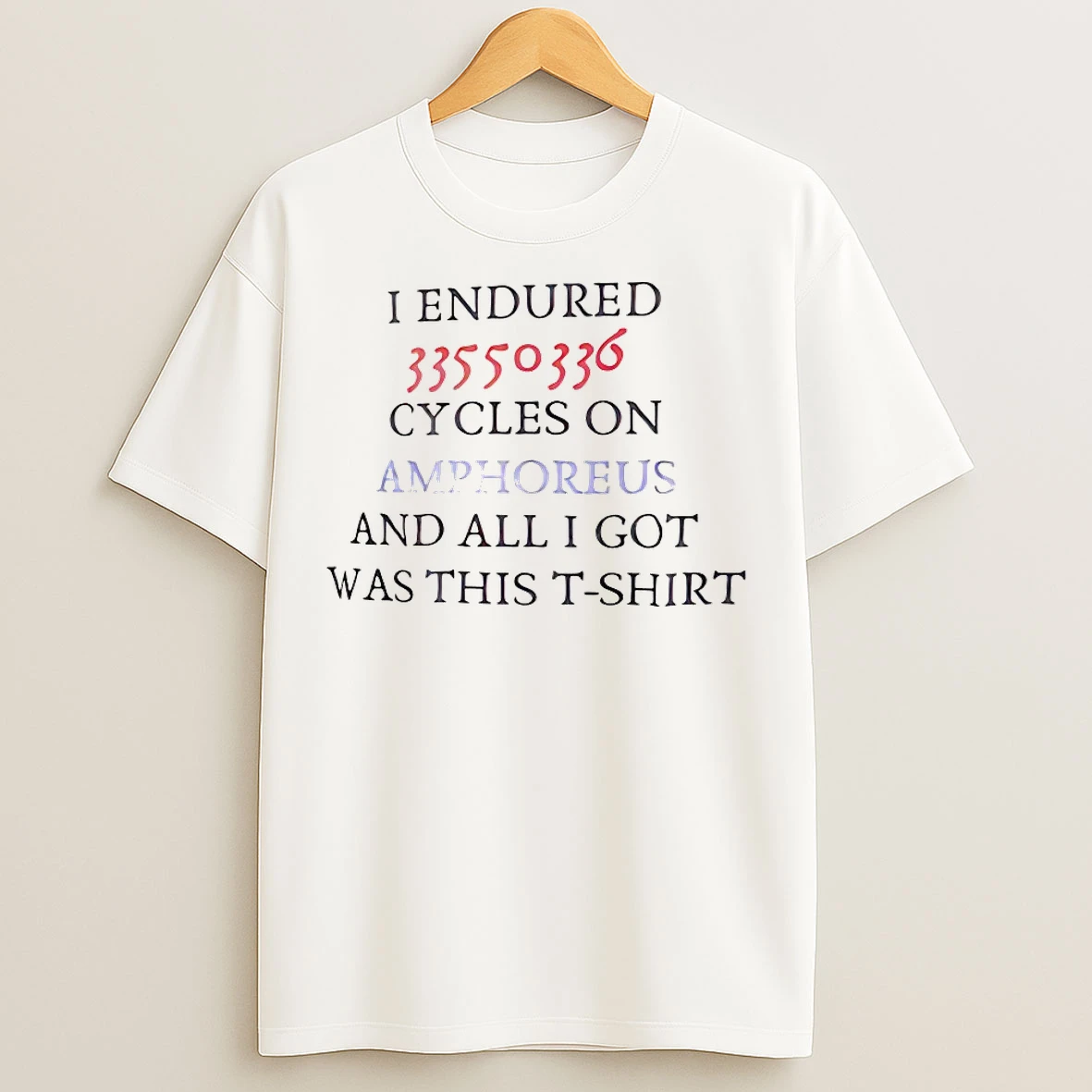 I Endured 33550336 Cycles On Amphoreus T Shirts