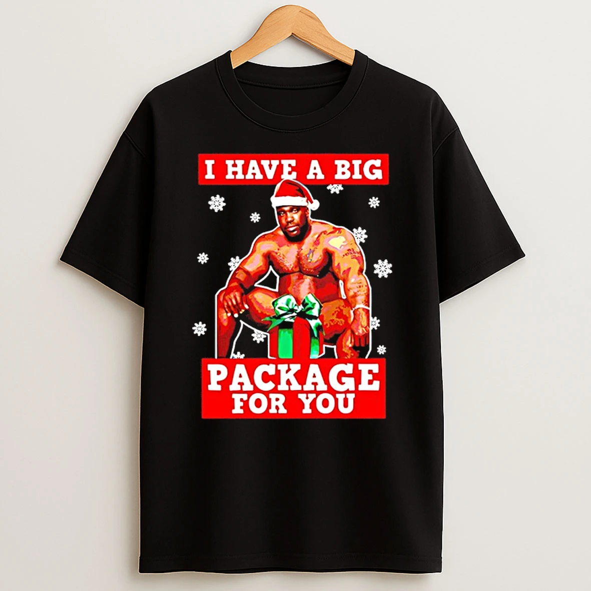 I Have A Big Package For You Barry Sitting Inappropriately Christmas Shirts