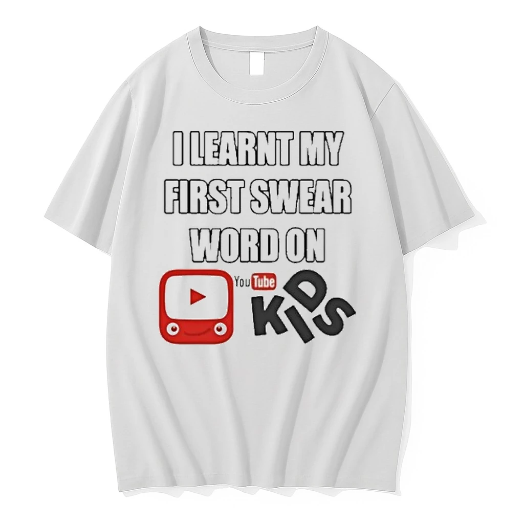 I Learnt My First Swear Word On Youtube Kids Tour 2025 Shirts