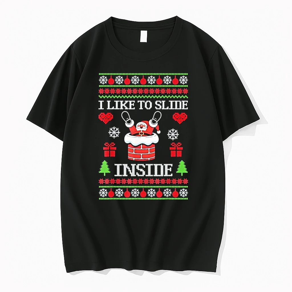 I Like To Slide Inside I Like To Ride On Top Xmas Shirts