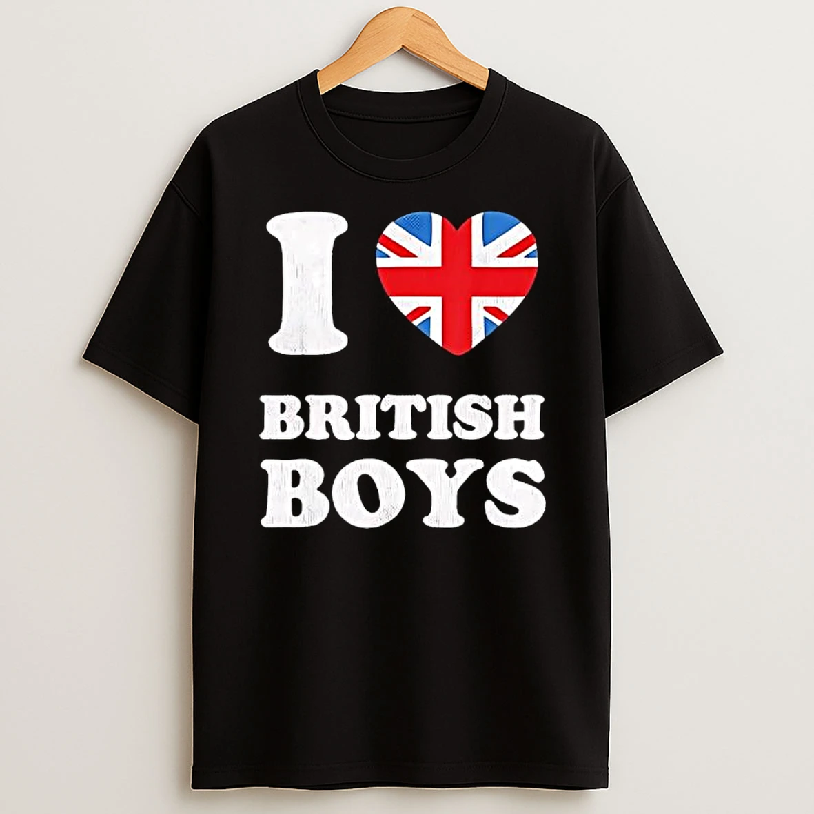 I Love British Boys Inside Flag Shirts