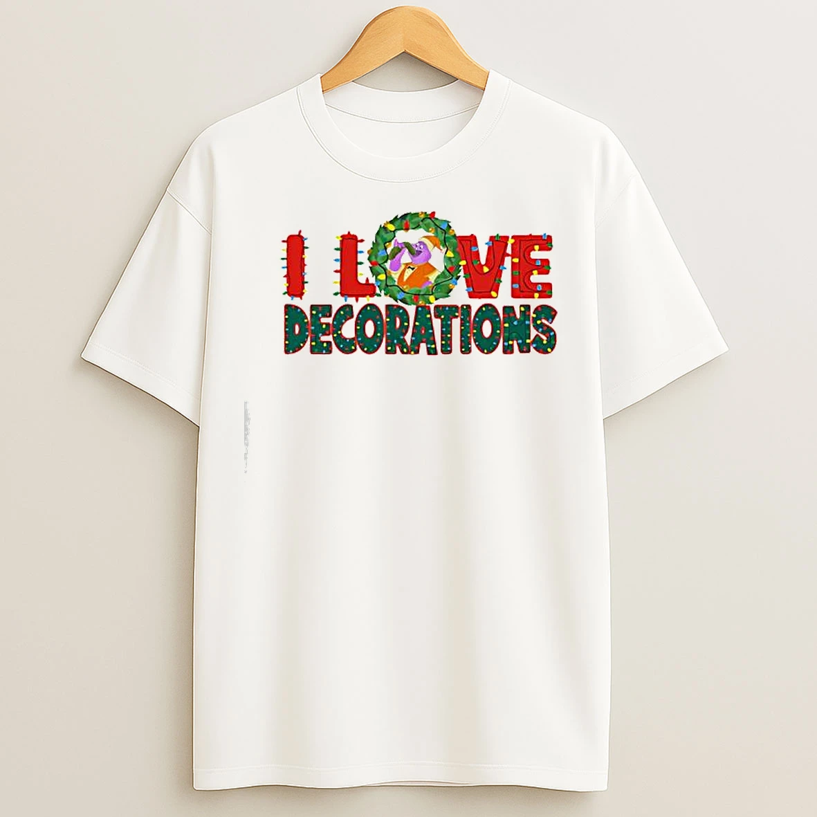 I Love Decorations Christmas Lights T Shirts