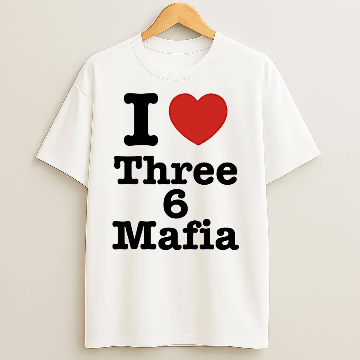 I Love Three 6 Mafia T Shirts