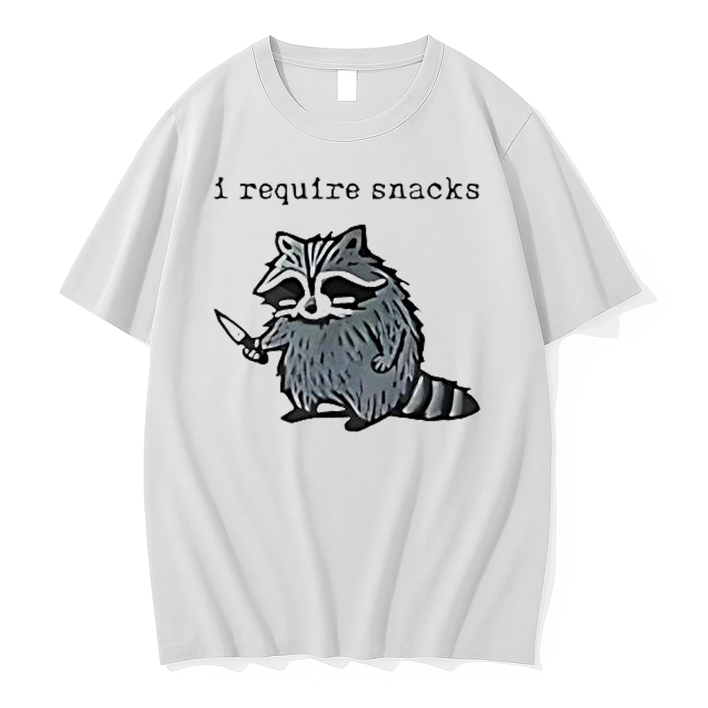 I Require Snacks Raccoon Vintage Shirts