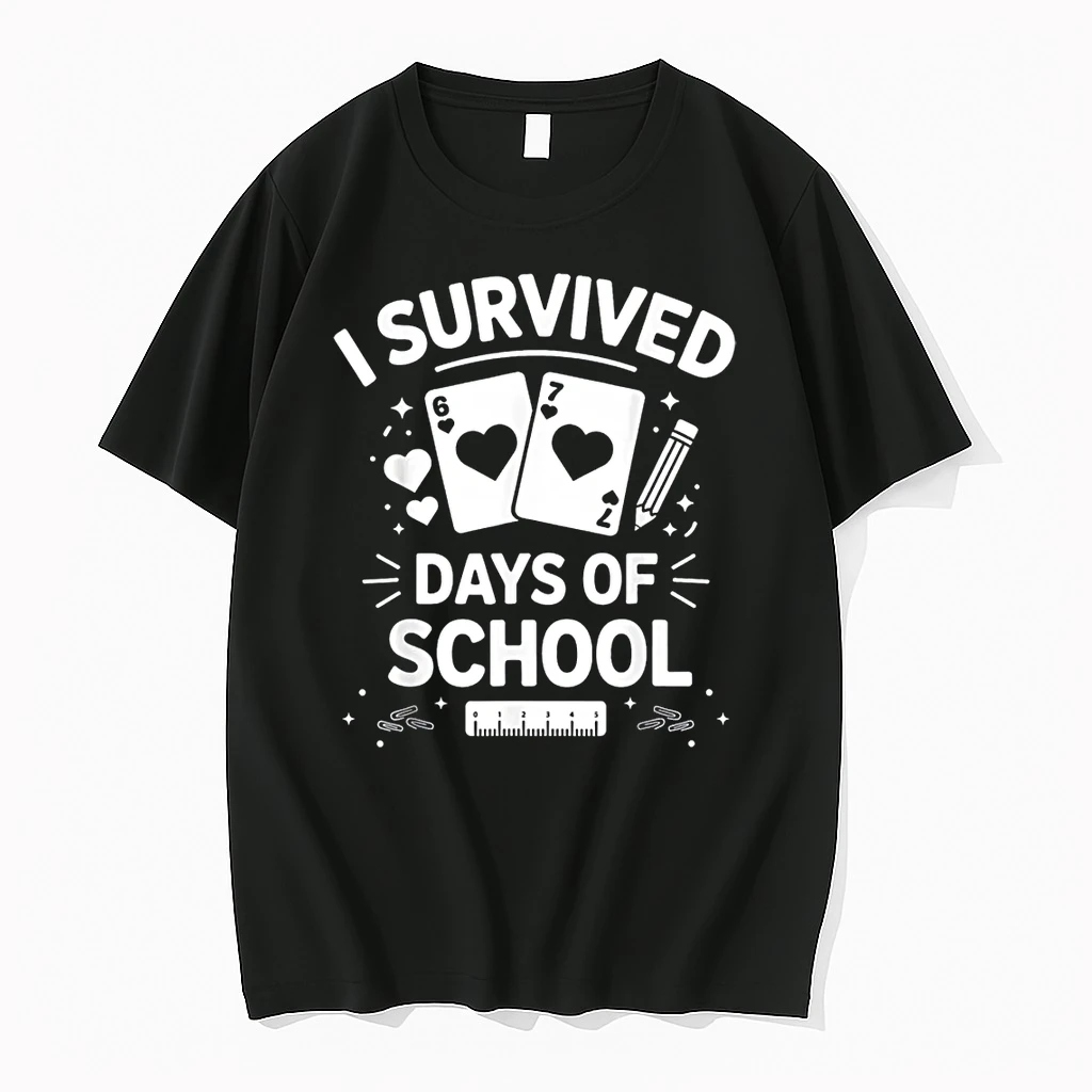 I Survived 67 Days Of School Cards Teachers Students Hearts Shirts