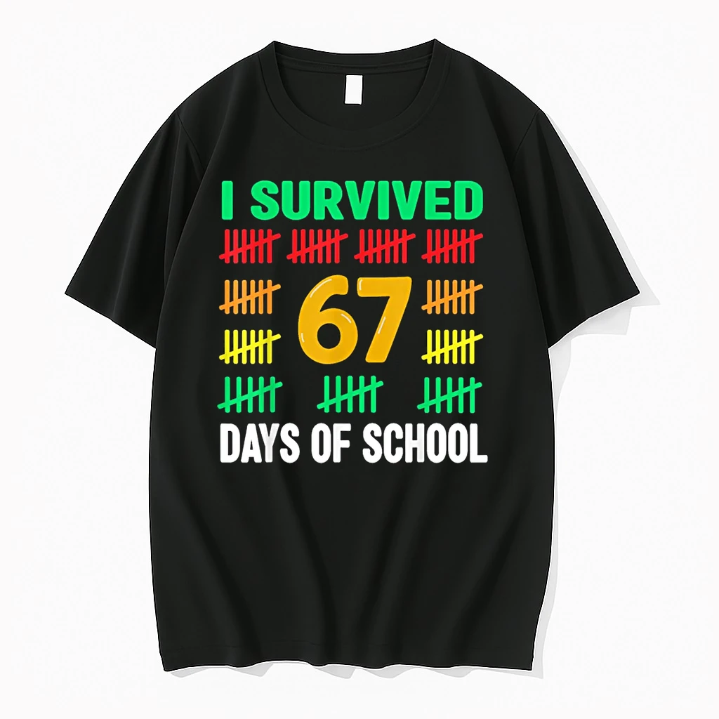 I Survived 67 Days Of School Funny 67 Meme Teacher Shirts