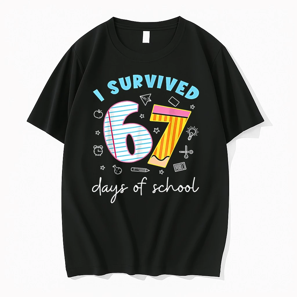 I Survived 67 Days Of School Funny Meme Teacher Student Shirts