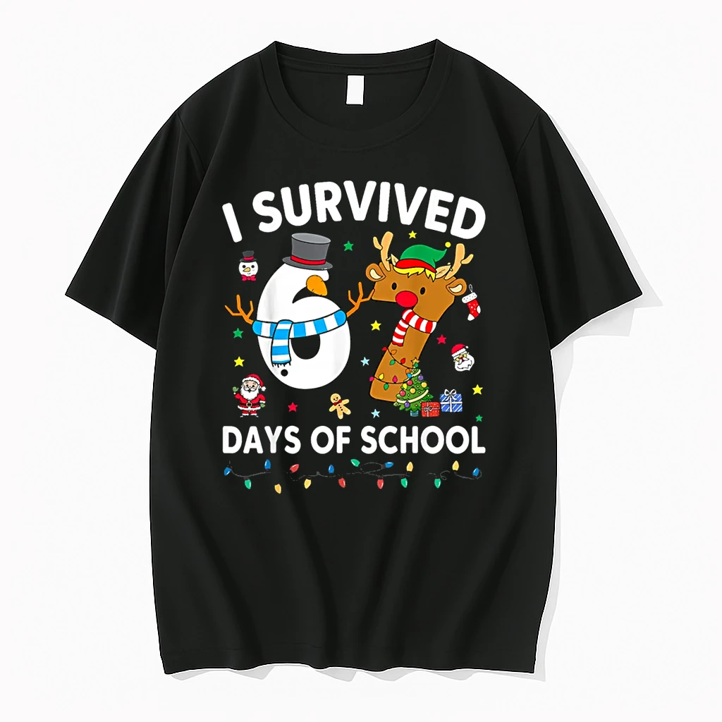 I Survived 67 Days Of School Meme Six Seven Christmas Shirts