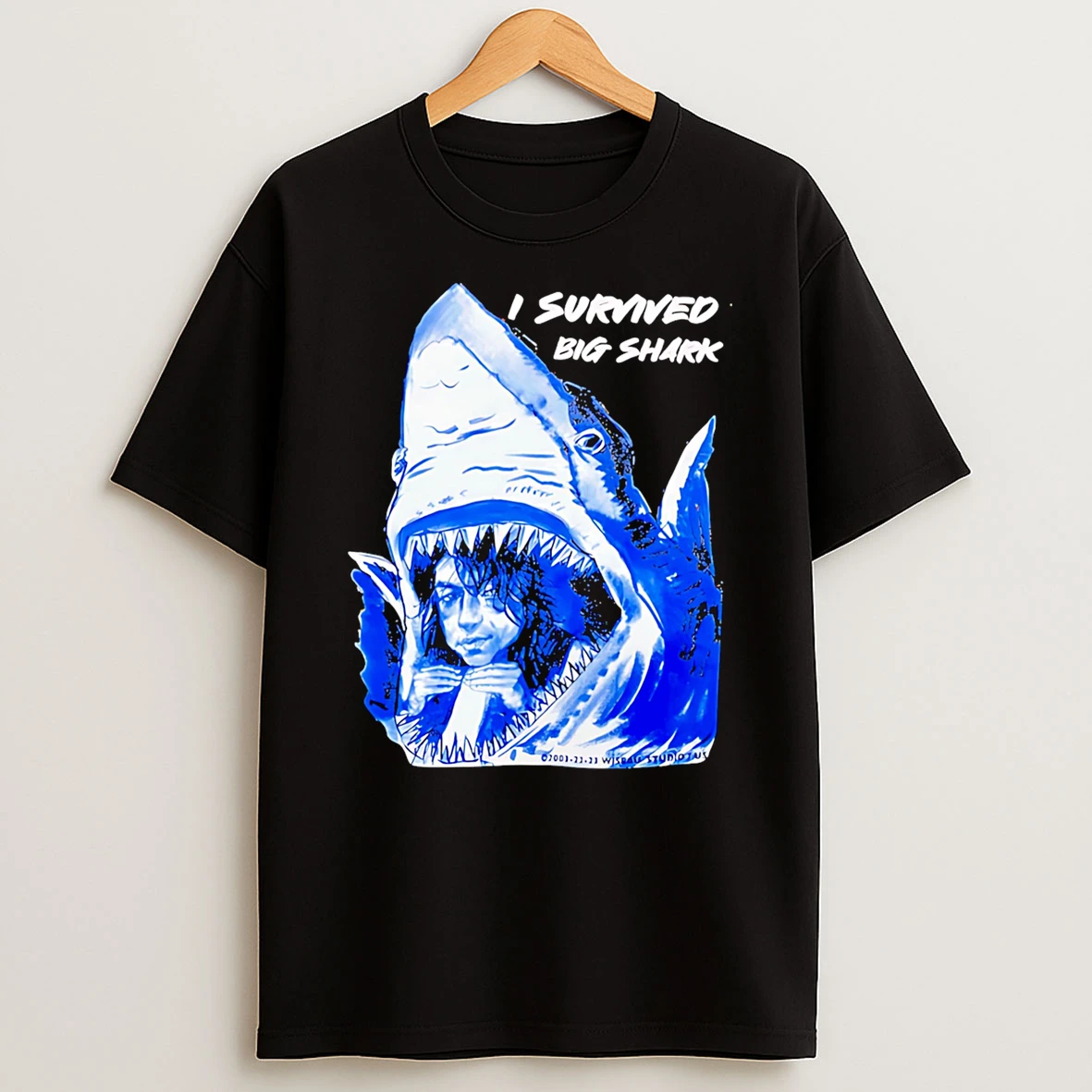 I Survived Big Shark Tommy Wiseau Shirts