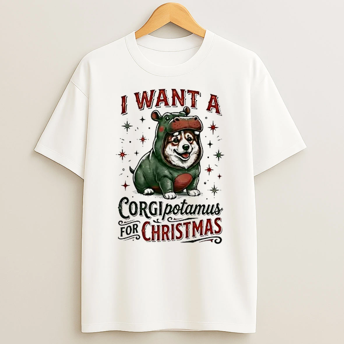 I Want A Corgipotamus For Christmas Trends Stylish Shirts
