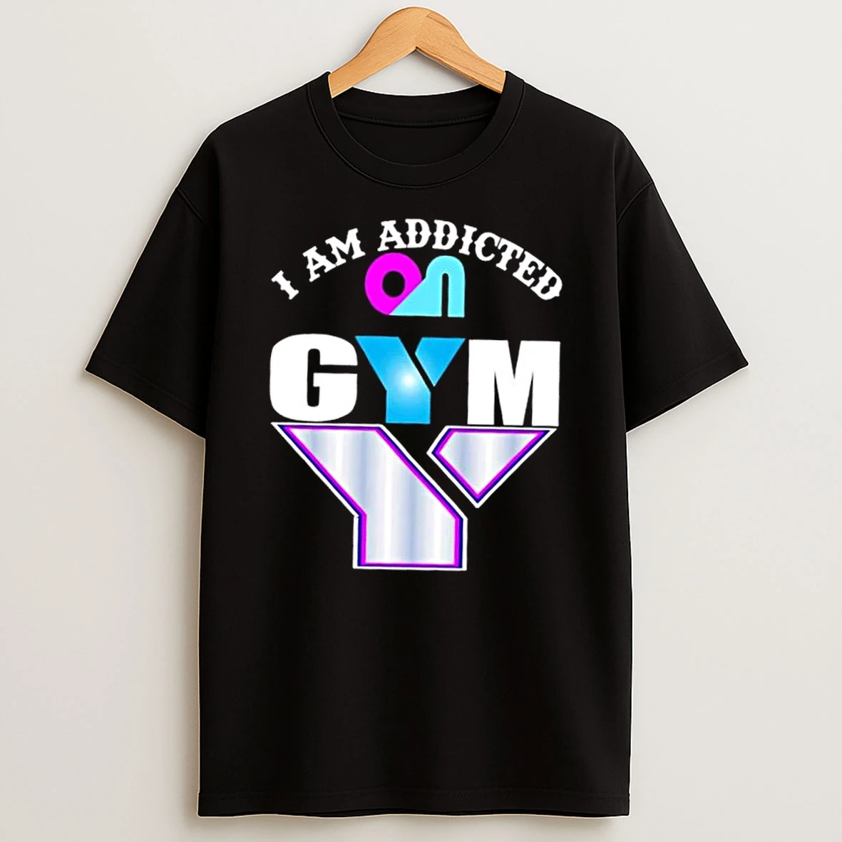 I Am Addicted On Gym Gym Fitness Gym Life Workout Fit Fitlife Never Give Up Shirts
