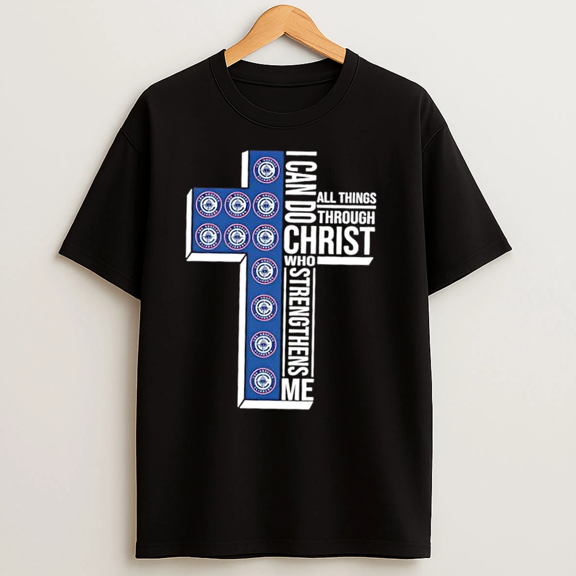 I Can Do All Things Through Christ Who Strengthens Me La Clippers Basketball Cross T Shirts