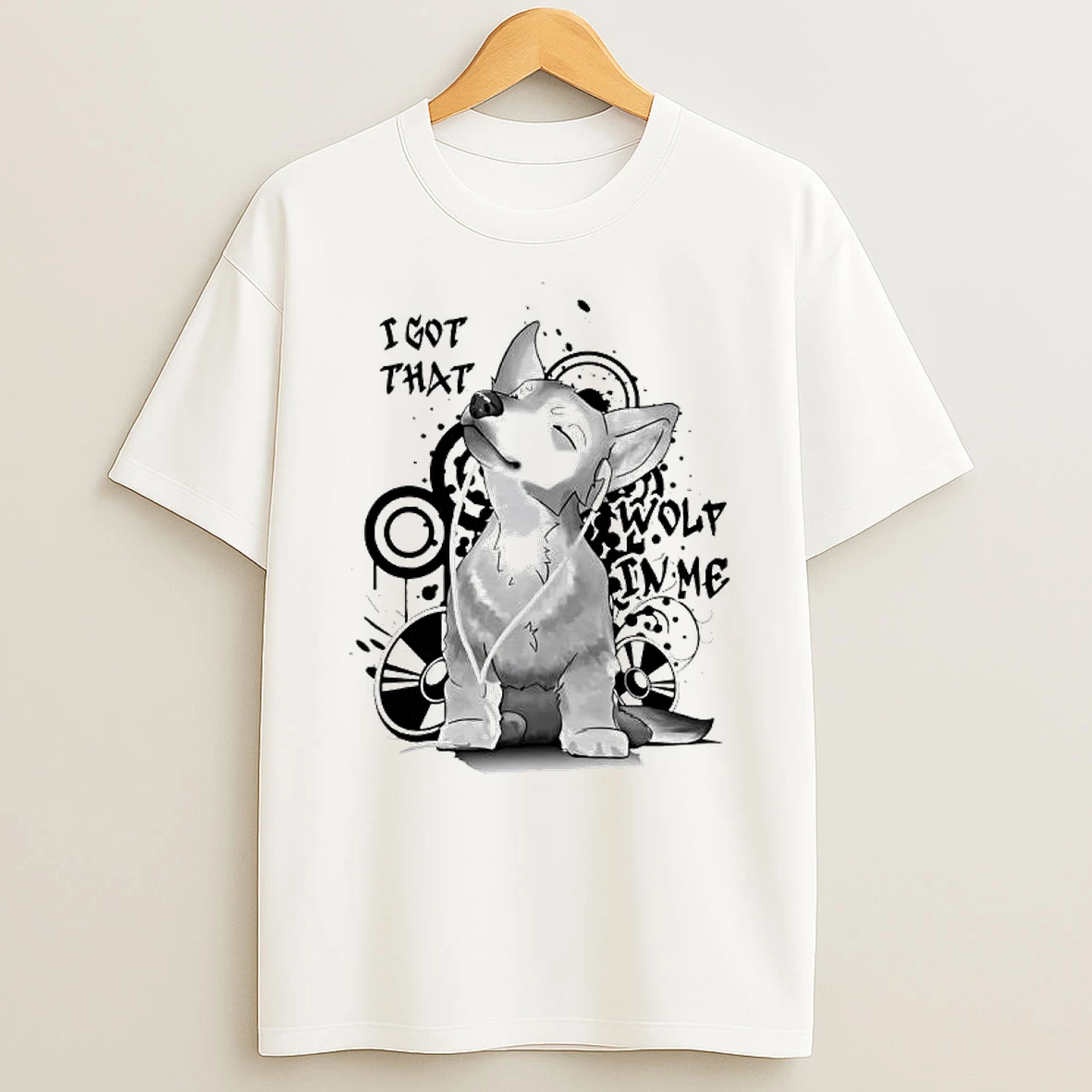 I Got That Wolf In Me Dog Graphic Shirts