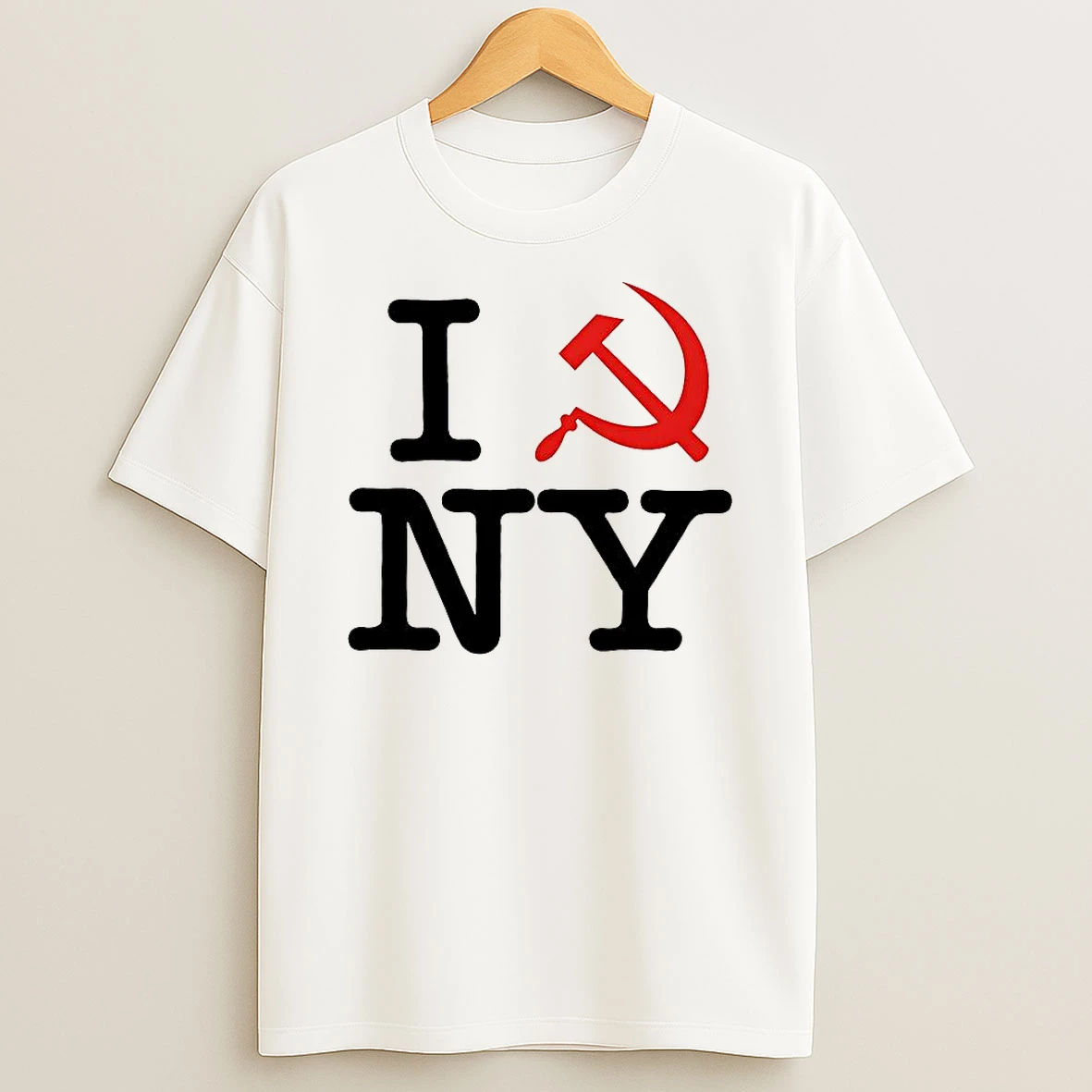 I Love New York Hammer And Sickle Satirical Shirts