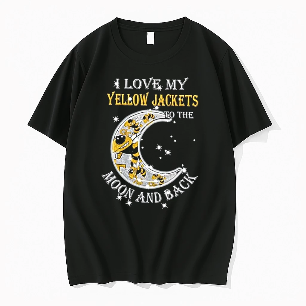 I Love My Georgia Tech Yellow Jackets To The Moon And Back Shirts