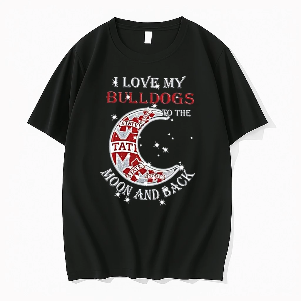I Love My Mississippi State Bulldogs To The Moon And Back Shirts