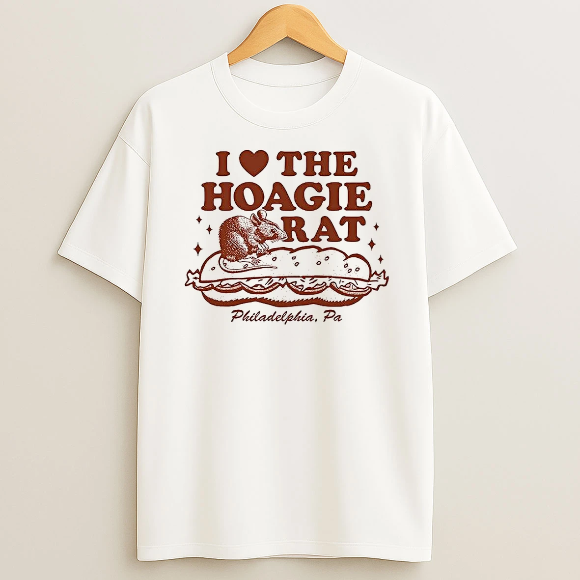 I Love The Hoagie Rat Philadelphia Shirts