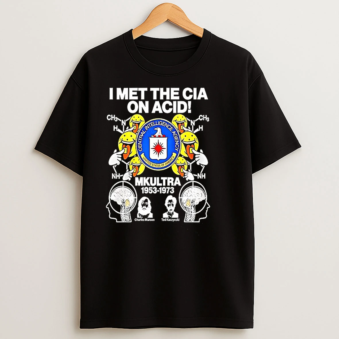 I Met The Cia On Acid Mkultra Central Intelligence Agency T Shirts