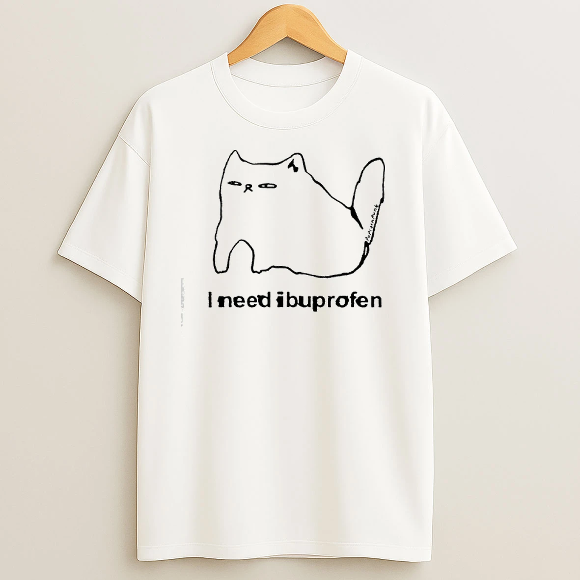 I Need Ibuprofen Cat Graphic T Shirts