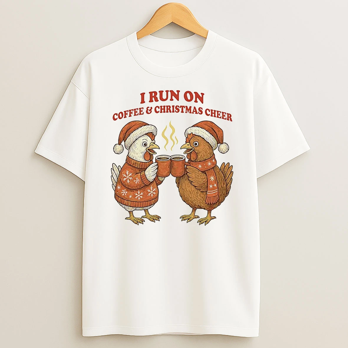 I Run On Coffee And Christmas Cheer Shirts